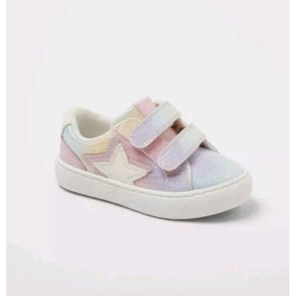 Cat & Jack Toddler Sora Glitter Star Sneakers Shoe Multicolor